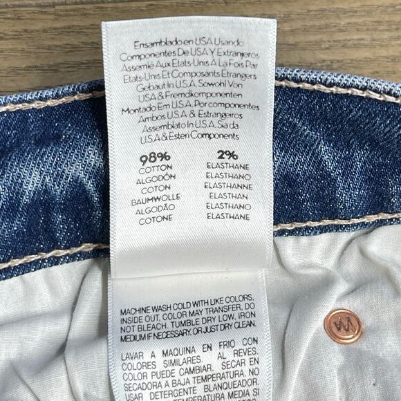 Mother The Stunner Ankle Step Fray Jeans sz 29 Helter Skelter skinny high-rise - Picture 6 of 13